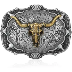 Western Belt Buckles for Men Women Cowboy Rodeo Cowgirl Western Party Mens Replacement Novelty Belt Buckle Gifts