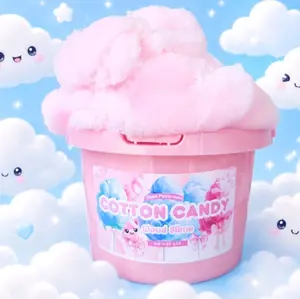 Cotton Candy Cloud Fluff Slime - 10 oz Bucket - Non-Sticky - Sensory - Made in USA