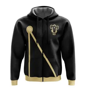 Black Bulls Black Streetwear Zip Hoodie Jacket, Anime fan Zip up hoodie, Perfect for Fall & Winter with Fitted Design #anime  #hoodie #jacket #menwear