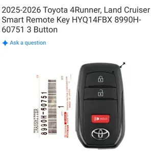 2025-2026 Toyota 4Runner, Land Cruiser Smart Remote Key HYQ14FBX 8990H-60751 3 Button