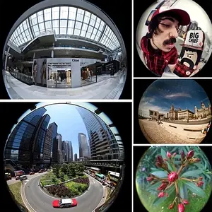 3-in-1 phone fisheye+wide-angle+macro camera lens, suitable for general mobile phones