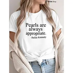 Pearls are Always Appropriate T-Shirt |   Classic Pearl Graphic Tee |   Stylish & Timeless Shirt for Every Occasion