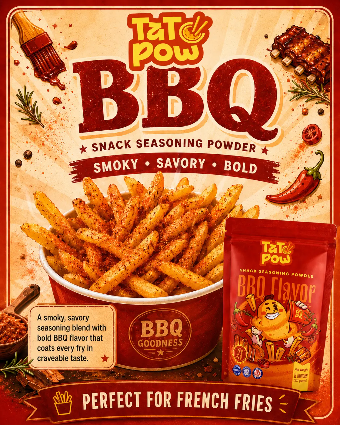TATOPOW BBQ SNACK SEASONING POWDER