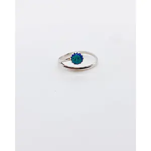 NAVAJO BLUE OPAL WRAP RING • Sz 6