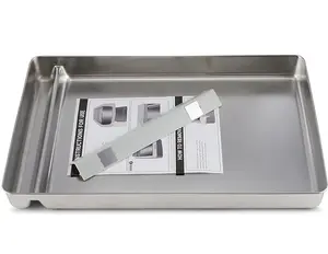 Stainless Steel Reusable Litter Tray Compatible with Pet-Safe Scoop-Free Self-Cleaning Cat Litterbox - Never Absorbs Odor, Stains, or Rusts (Stainless Steel Litter Tray)