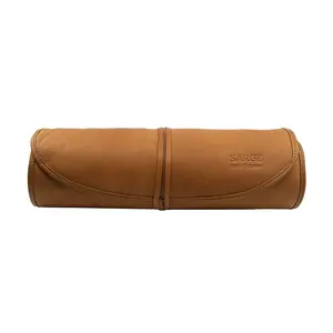 Heritage Fleece-Lined Genuine Leather Rifle Cleaning Mat, Roll-Up Protective Gun Cleaning Surface for Range and Travel Use