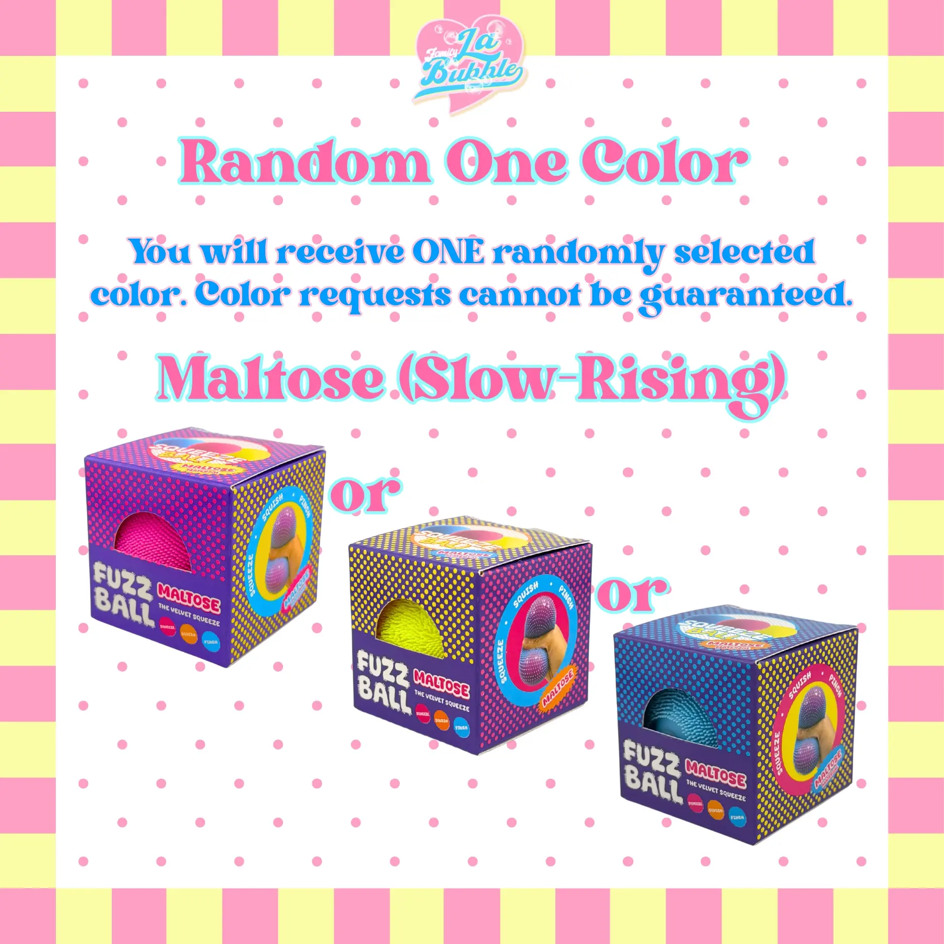 Random Color (Pink/Blue/Yellow)