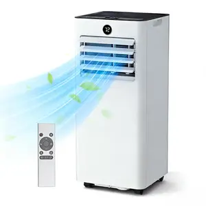 TEHANLD Portable Air Conditioner,8000 BTU  for Rooms up to 350 Sq. Ft.,AC Unit with Built-in Cool, Dehumidifier , Fan&Sleep Modes,Remote Control and Window Mount Kit Included, White