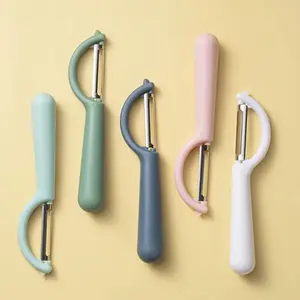 2-Pack Heavy-Duty Stainless Steel Veggie Peelers, Kitchen Utensil with Non-Slip Grip, Ultra-Sharp Blades, Built-In Potato Eye & Bruise Remover Tool for Perfect Veggie Prep