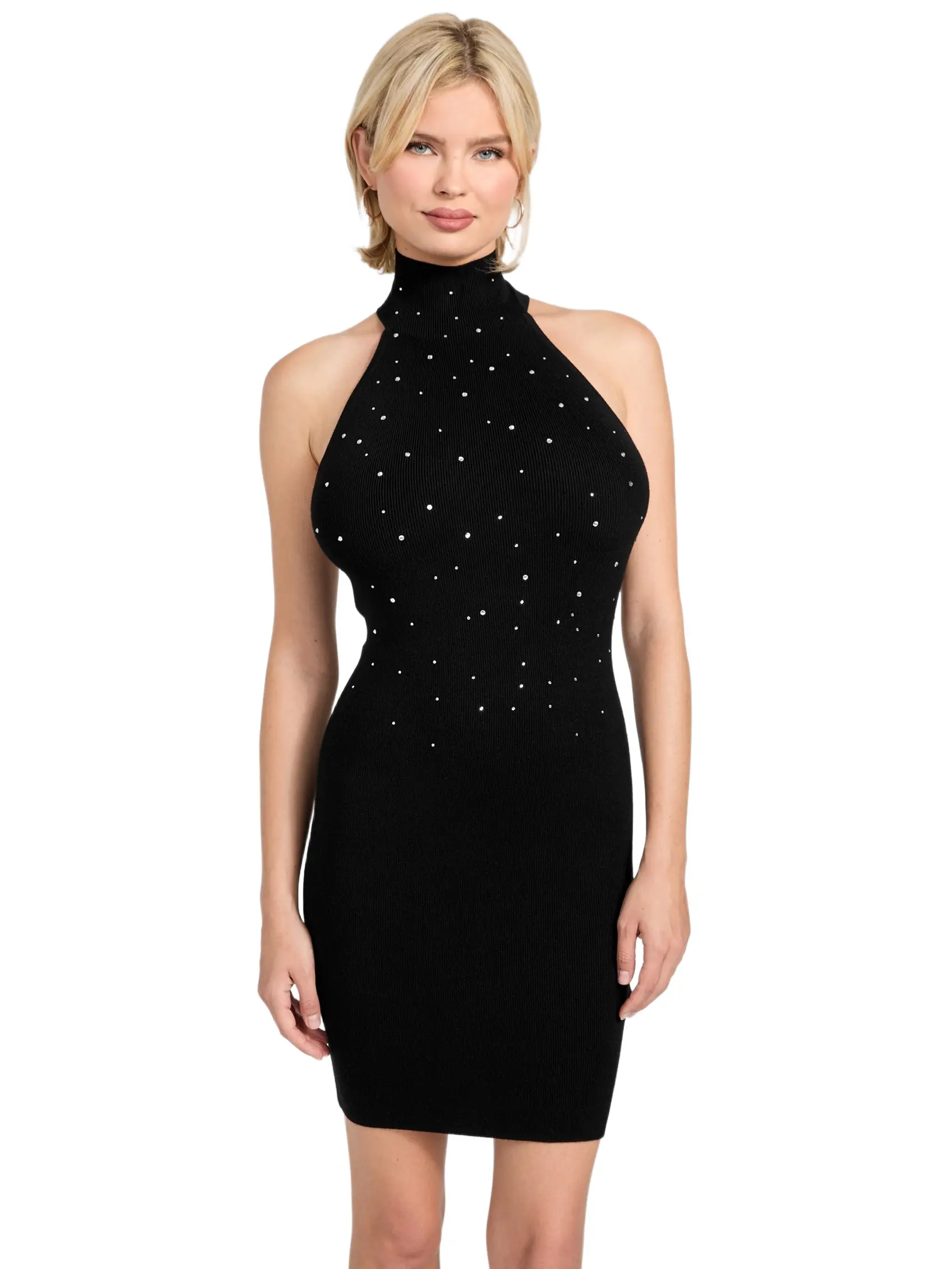GUESS Female Eco Minara Rhinestone Sweater Dress