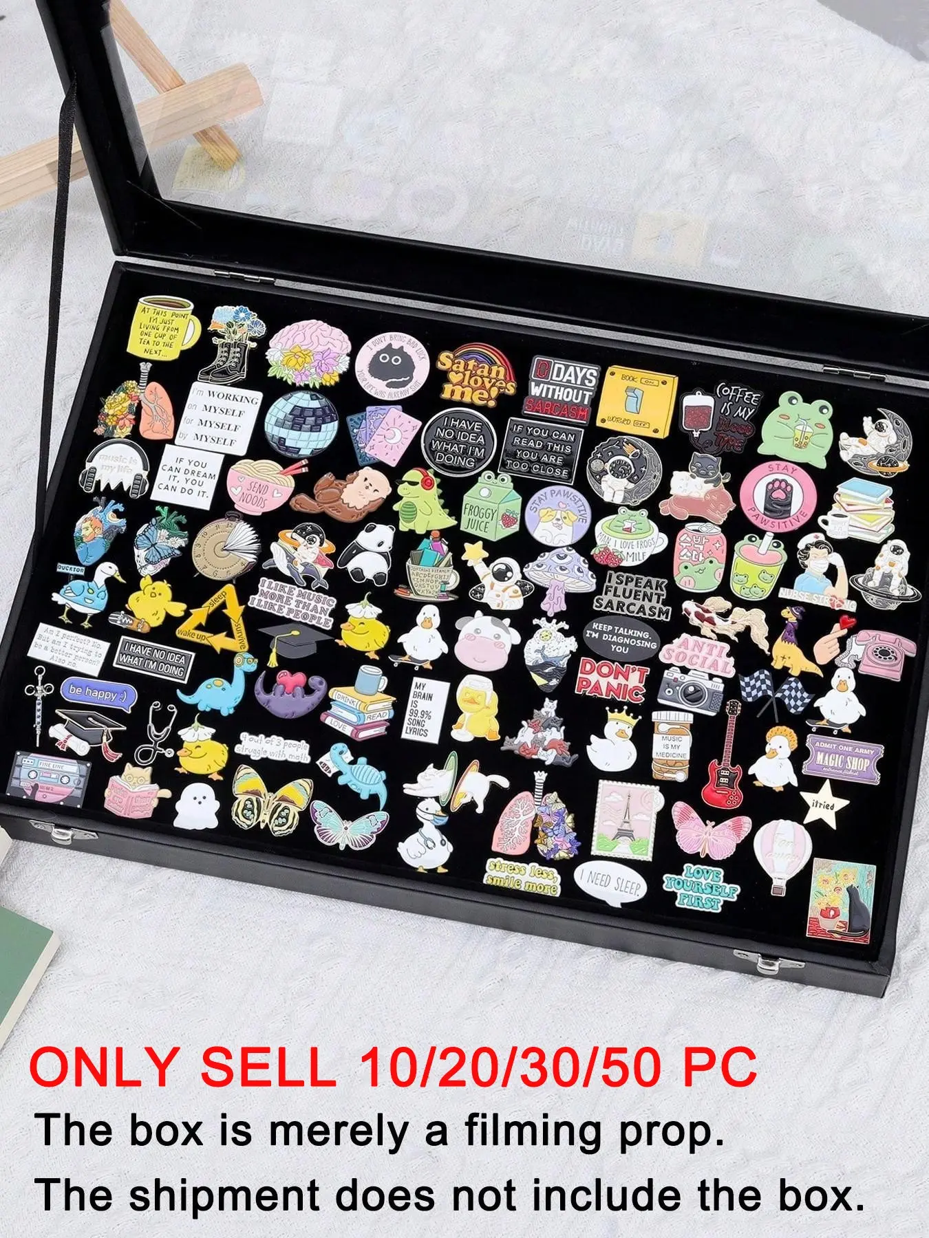 10/20/30/50Pcs Enamel Badges Set Diversity Diverse Designs Random Badges Personalized Durable Metal Enamel Lapel Pins Flower Alloy Brooch Pin Clip Butterfly For Backpack Clothes Bag Hat Decor Jewelry Accessories