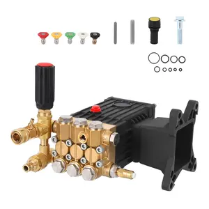 Garvee High Pressure Water Pump, 4400 psi, 4 Gpm - 1 Inch Shaft Horizontal Plunger, Electric Washing Pump, Replacement Washing Pump Parts Compatible with Simpson, Ryobi, Subaru