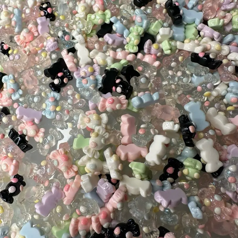 XN Miss Creativity Mini Candy Resin Charms for Craft DIY Miniature - Colorful Resin candy Perfect for Crafting and Decorative Projects