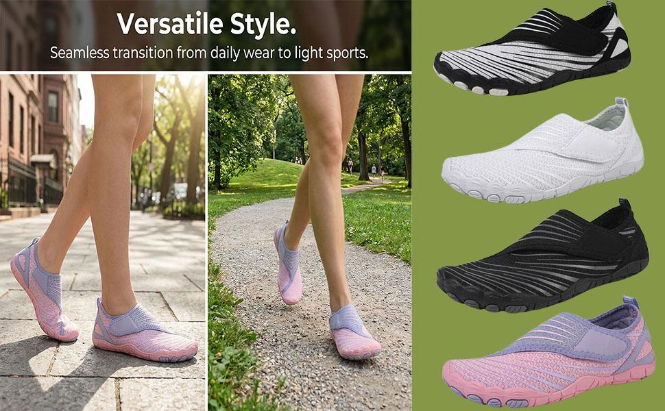 2026 Upgrade Shoes for Women Men, Wide Toe Box Non-Slip Adjustable Comfortable Slip on Beach Hiking Water Sandals for Walking Traveling