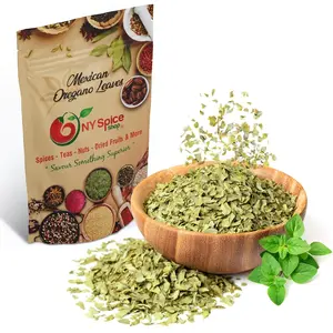 NY Spice Shop Mexican Oregano - Dried Whole Leaves, Fresh & Fragrant Herb for Chicken, Salsa, Stews & More - All Natural, Rich Mint-Lemon Flavor Herb