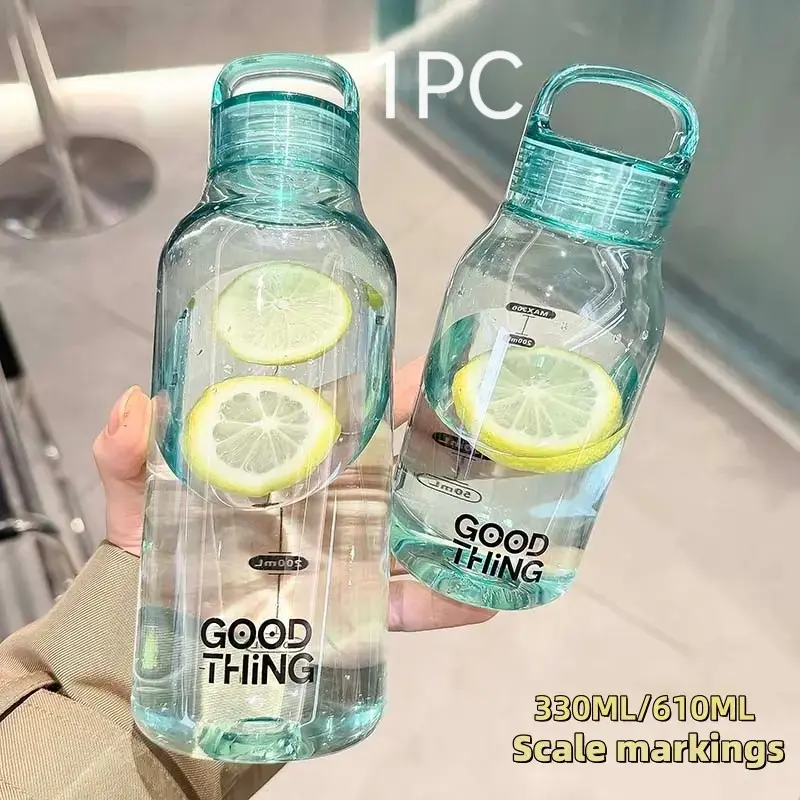 Japanese Minimalist Transparent PC Water Bottle, Leak-Proof, Heat-Resistant, Lightweight, Portable, Reusable Cup, Leak Proof Drinkware, Drink Bottles, Leakproof Water Bottle, Ideal for School, Home, Office, Outdoor Use