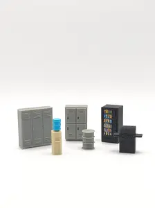 1:64 Diecast Diorama Accessories – Garage, Lockers, Vending Machine & Props
