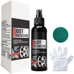 Powerful Wheel Rust Cleaner Iron Remover 120ml, Fast-Acting Formula for Car Rims Workshop Tools Garage Metal Surfaces - Easy Spray Application