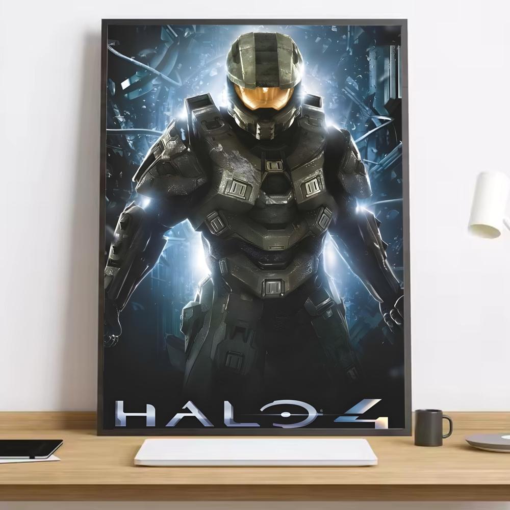Game H-Halo Cool I-InfiniteS Painting Calligraphy HD Canvas Poster living room bedroom bar aesthetic decoration