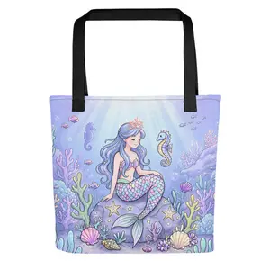 Ocean Princess Mermaid Tote Bag