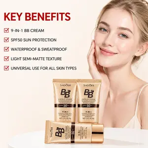 Snail Repair BB Cream with Full Coverage - Matte & Non-Greasy, All-Day Moisturizing Foundation, Water-Resistant for Flawless Everyday Make up