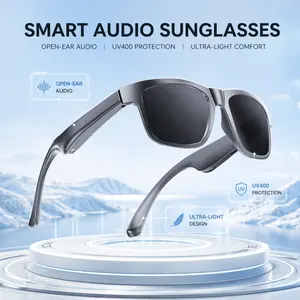 Multifunctional Audio Sunglasses, Classic Wearable Smart Glasses with Bluetooth 5.4, UV400 Protection, Lightweight Wireless Design for Calls & Music