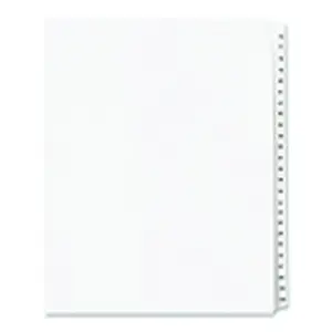 Avery Collated Reinforced Side Tab Legal Index Divider with Allstate Style Tabs - White, 25-Pack for Index Briefs, Legal Briefs, Mortgage Documentation Files