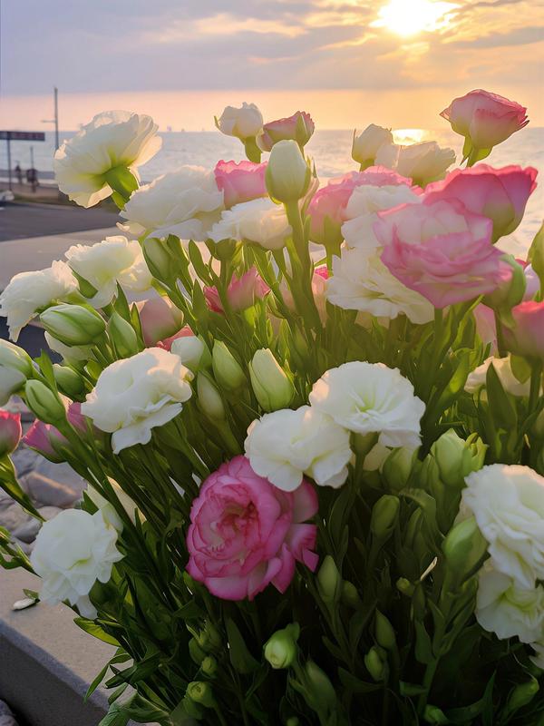 1000 Lisianthus Seeds - Mixed Color Perennial Lisianthus Seeds, Thornless Rose Seeds, Good for Planting, Wildflowers, Non-GMO, Gardens, Indoor Flowers