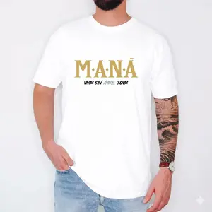 Mana Tour 2026 T-Shirt, Mana Band Tour Shirt, Mana Mexico, Mana Vivir Sin Aire, Latin Rock