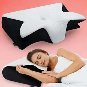 Ergonomic Supportive Memory Foam Pillow (1 Pack), Ideal Thanksgiving Gift, Relieves Neck Pain, Comfortable Cervical Support, Enhances Sleep Quality