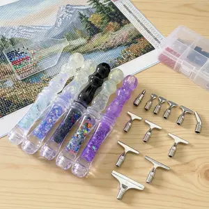 Liquid Glitter Diamond Painting Pen – Stress Relief Resin Drill Pen for Diamond Art Lovers