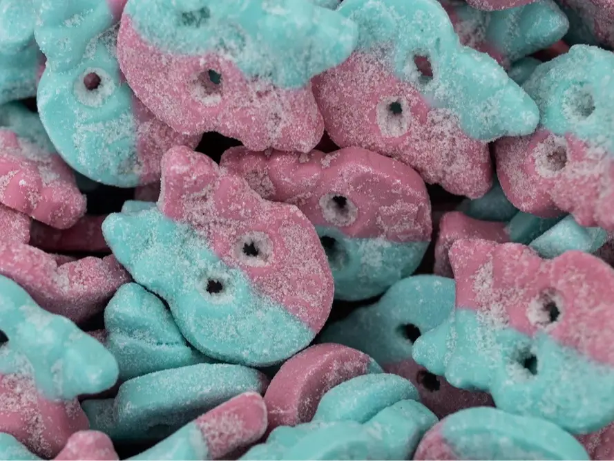 BUBS Dizzy Skull - Swedish Candy - bubblegum flavored foam candy - Sweet Snack bubs candy dizzy skull swedish candy mix