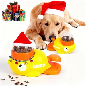 PAWHM Cat Puzzle Treat Dispenser Toy, Interactive Duck-Shaped Food Slow Feeder for Cats and Small Dogs Enrichment, IQ Training and Exercise 8.6 Inches, durable Duck, Cat snacktime, pet gift small medium dog