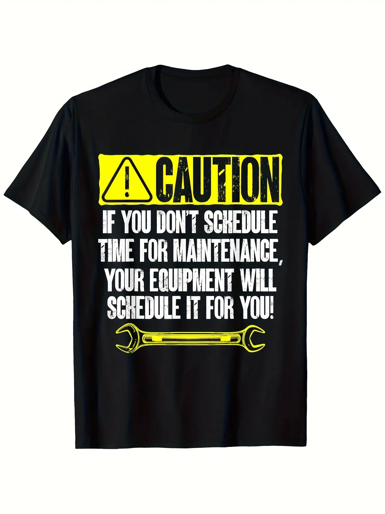 Funny Maintenance Technician T-Shirt - Caution You unisex soft cotton short sleeve t shirt, vintage graphic casual tee for men women teens, perfect birthday holiday gift for camping travel gym daily street  wear