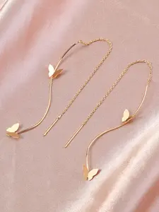1 Pair Butterfly Design Dangle Earrings, Elegant Minimalist Earrings, Elegant Jewelry for Women, Trendy Jewelry Gift for Party and Daily Life