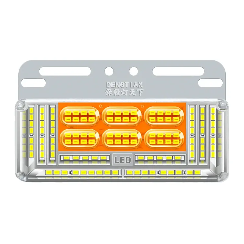 New Model Truck Side Lights: 24V High-Brightness Waterproof LED Trailer Lights—Ultra-Bright Ground Illumination, Width Marker, Turn Signal, and Side Panel Lights
