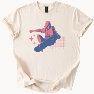 Cool Skateboarder Skater Trick Skateboarding Graphic Tee