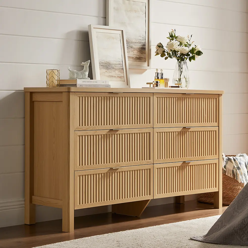 6 Drawers-Natural Oak