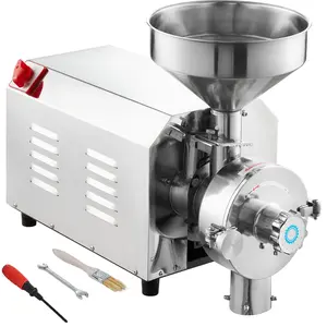 fathersdaygift VEVOR Soybean Grinder Commercial Grinding Machine for Spices 2200W Corn Mill Grinder 50 KG/H Stainless Steel Corn Grinder Industrial Flour Milling Machine for Pepper Soybean Peanut Corn Grains