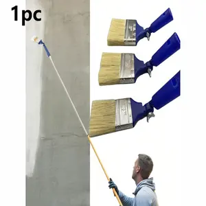 Adjustable Multi-Angle Paint Brush Extender, Extendable Painting Tool for Walls and Ceilings, High Ceiling Wall Painting Edge Tool