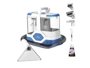 Rosewill Multi-Purpose Portable Carpet and Upholstery Cleaner, Powerful Suction 18 Kpa Spot Cleaner, Car and Auto Detailer, Stain/Spot Remover; Versatile Use: Carpet, Sofa, Pet Hair Use - White
