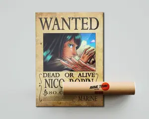 One Piece Nico Wanted Poster Poster