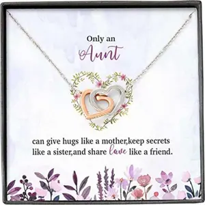 Niece Necklace, To My Niece Necklace Gift, Necklace For Niece, Birthday Necklace For Niece, Gift From Aunt Custom Necklace 113, Beautiful Necklace Gift for Niece Message Card Box, Perfect for Birthday, Christmas, Graduation