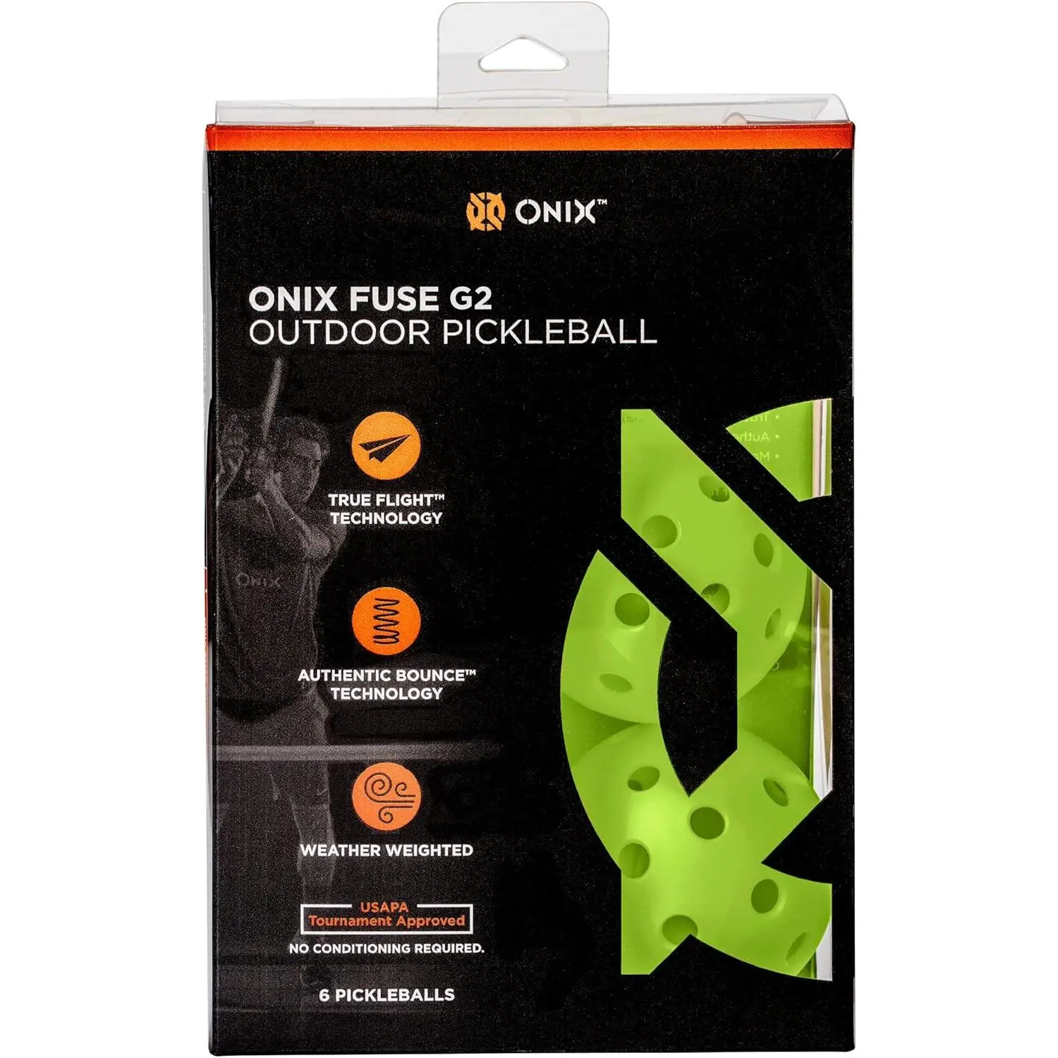 Onix Fuse G2 Pickleball Balls - USA Pickleball Approved, Tournament Legal, Outdoor Play, Most Authentic Bounce, Balanced Ball, Resists Wind Interference, Durable, Exceptional Seam Welding, Indoor-Outdoor Consistency, Seam Welded, Greater Durability