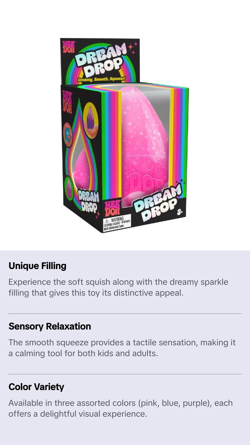 Nee Doh Dream Drop - Stress Relief Toy for Kids and Adults