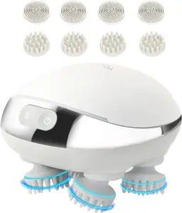 MOUNTRAX Electric Scalp Massager, Portable Heated Head Hair Massager with 88 Kneading Nodes, 2 Massage Styles, 3 Speed Modes for Hair Growth, Stress Relief and Deep Clean, Gifts for Women Men