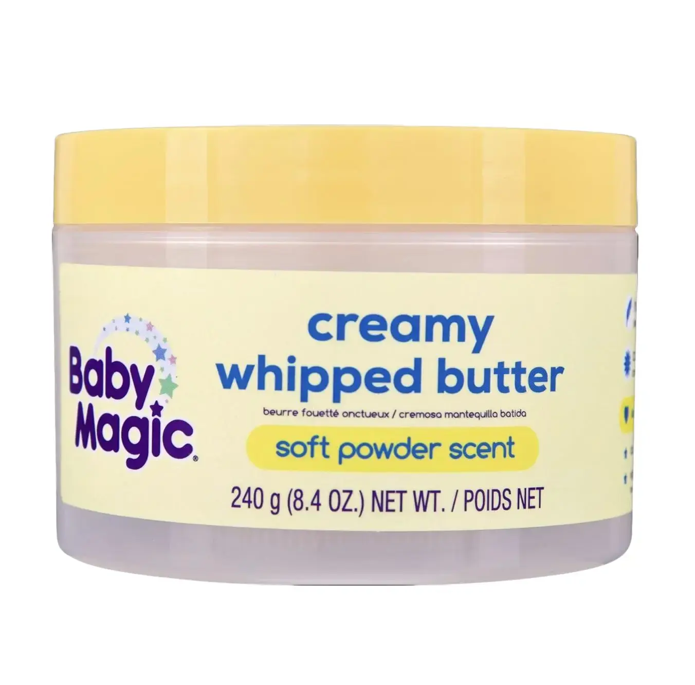 Baby Magic Creamy Whipped Butter, Soft Powder Scent, Helps Keep Skin Feeling Healthy and Baby Soft, Hypoallergenic, 8.4 fl oz.