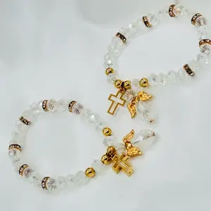 12pcs Baptism Favors  Bracelets, Recuerdos Para Bautizo FREE BAGS