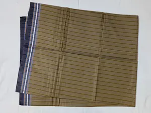 RegularX Olive Handloom Cotton Lungi Premium Print Stitched Fit