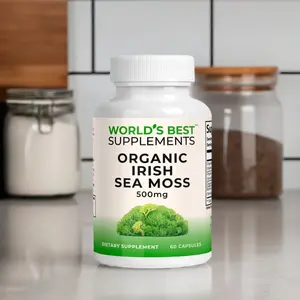 Organic Irish Sea Moss 500mg | 60 Capsules | Natural Dietary Supplement